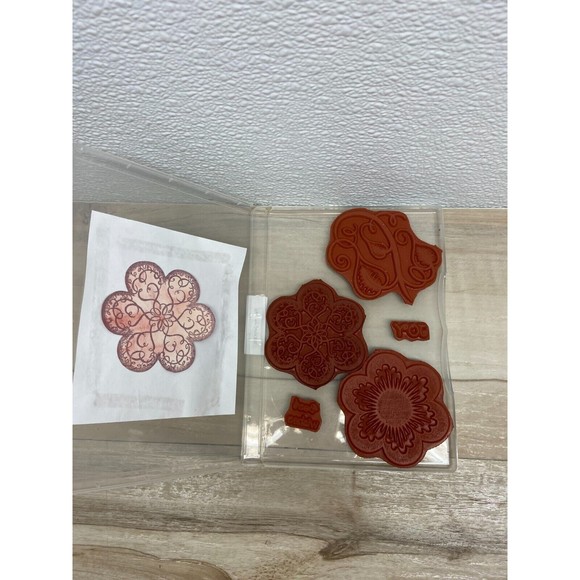 Unbranded Other - Rubber Stamps Heartfelt Greations Pretty Florals